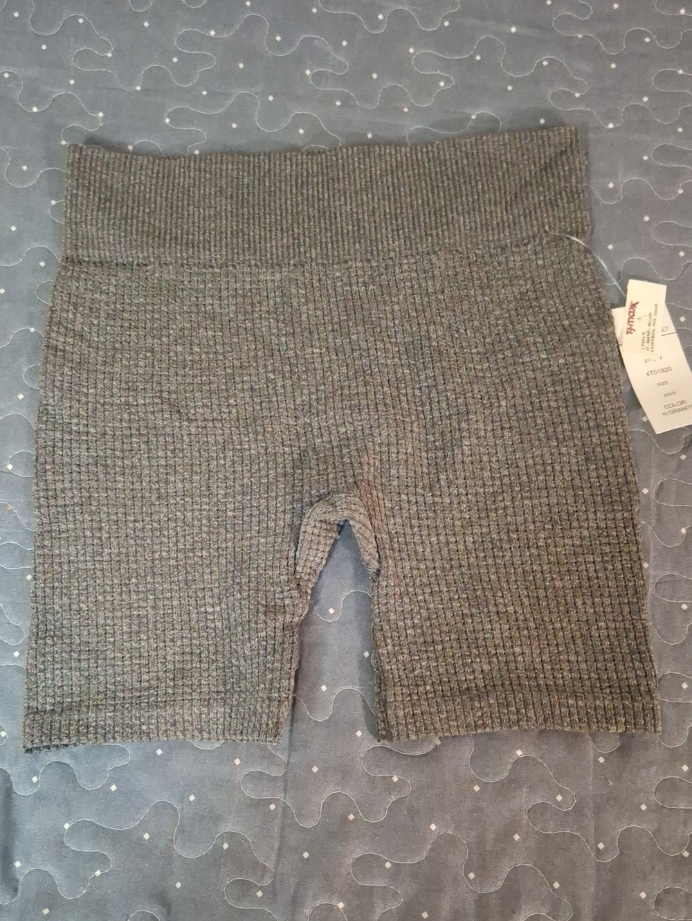 Gypsy and Jade Ribbed High-Waist Women's Knit Shorts - Gray size XS/S NWT